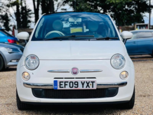 2009 Fiat 500 1.2 Lounge Euro 5 (s/s) 3dr in White — image 4