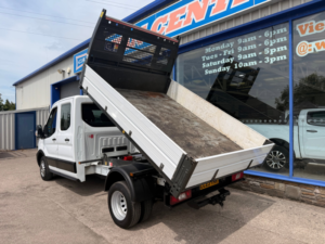 2023 Ford Transit 2.0 350 Ecoblue Leader Double Cab Tipper 4dr Diesel Manual Rwd L3 Euro 6 130 Ps in White — image 4