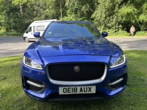 2018 Jaguar F-Pace 2.0 D180 R-Sport in Blue — image 3