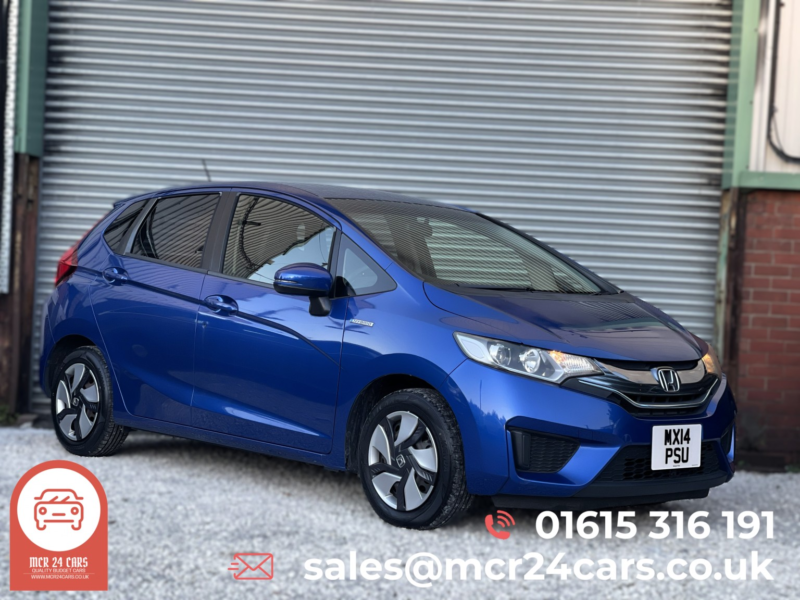 2014 Honda Jazz 2014 Jazz 1.5 I-Vtec Ex Navi Hatchback 5dr Hybrid CVT Euro 6 (s/s) (132 Ps) Hatchback Hybrid Automat in Blue — image 1