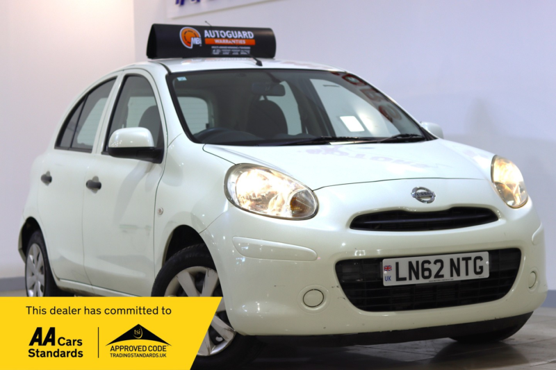 2012 Nissan Micra 1.2 12v Acenta CVT Euro 5 5dr in White — image 1