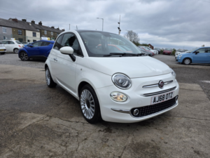 2019 Fiat 500 1.2 1.2 69hp Lounge in White — image 3