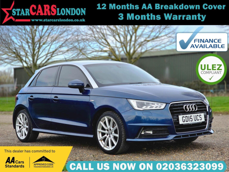 2015 Audi A1 1.4 Tfsi S Line Sportback S Tronic Euro 6 (s/s) 5dr in Blue — image 1