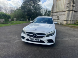 2019 Mercedes-Benz C Class 1.6 C200d Amg Line (premium) G-Tronic+ Euro 6 (s/s) 5dr in White — image 2
