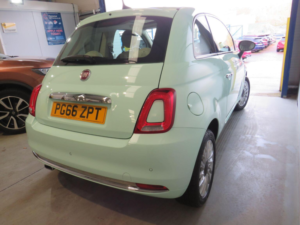 2017 Fiat 500 1.2 Lounge Euro 6 (s/s) 3dr in Green — image 6