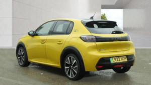2022 Peugeot E-208 50kwh Gt Premium Hatchback 5dr Electric Auto (7kw Charger) (136 Ps) in Yellow — image 2