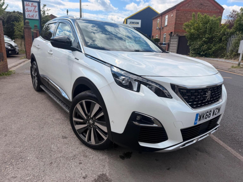 2018 Peugeot 3008 1.2 Puretech Gt Line Euro 6 (s/s) 5dr in White — image 1