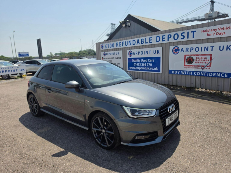 2018 Audi A1 1.0 Tfsi Black Edition Euro 6 (s/s) 3dr (nav) in Grey — image 1