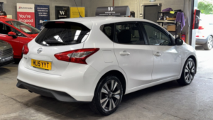 2015 Nissan Pulsar 1.2 Dig-T N-Tec White 5drlow Tax+satnav+cruise in White — image 6