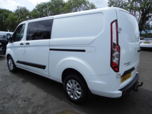 2021 Ford Transit Custom 2.0 300 Ecoblue Trend Crew Van L2 H1 Euro 6 5dr (6 Seat) in White — image 4
