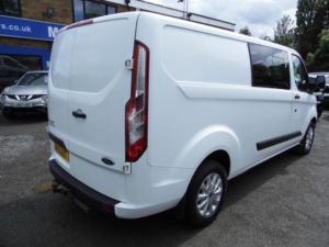 2021 Ford Transit Custom 2.0 300 Ecoblue Trend Crew Van L2 H1 Euro 6 5dr (6 Seat) in White — image 6