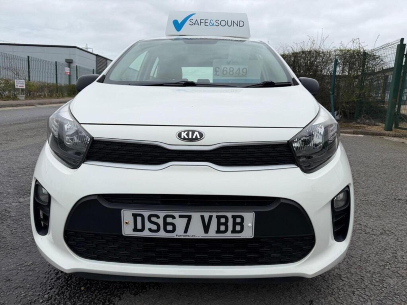 2017 Kia Picanto 1.0 1 Euro 6 5dr in White — image 1