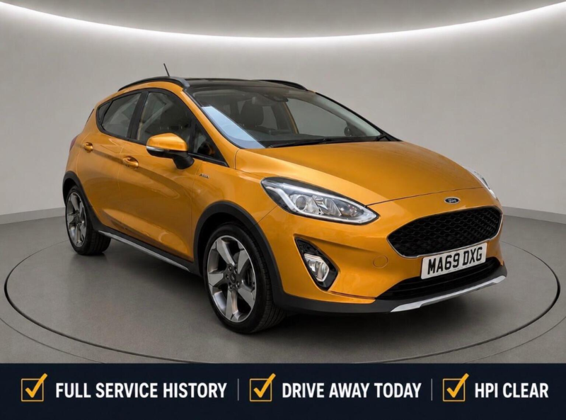 2019 Ford Fiesta 1.0t Ecoboost Active X Euro 6 (s/s) 5dr in Yellow — image 1