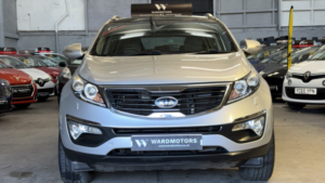 2012 Kia Sportage 2.0 Crdi Kx-3 Diesel 4WD Silver 5dr Panroof+leather+satnav in Silver — image 3