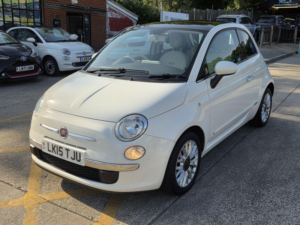 2015 Fiat 500 1.2 Lounge Dualogic Euro 6 (s/s) 3dr in White — image 2