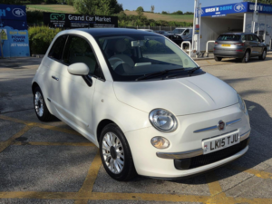 2015 Fiat 500 1.2 Lounge Dualogic Euro 6 (s/s) 3dr in White — image 3