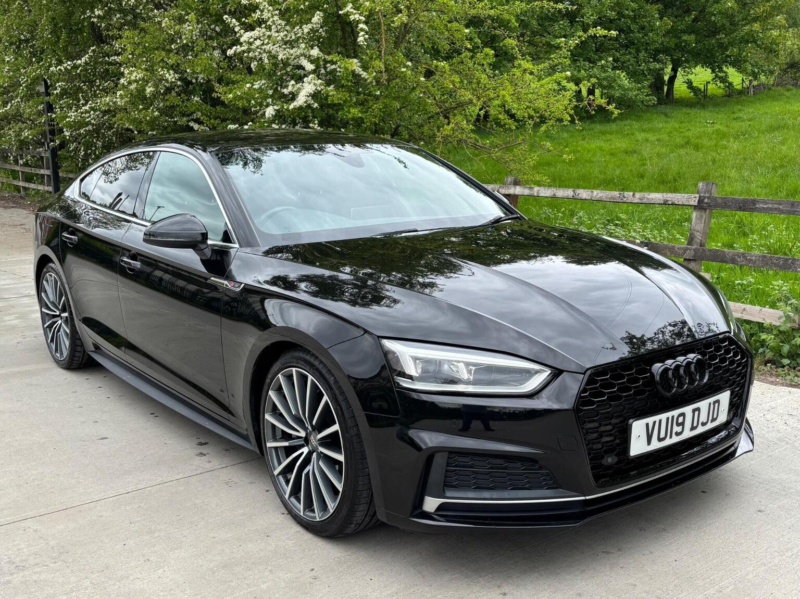 2019 Audi A5 2.0 Tdi 40 S Line Sportback S Tronic Quattro Euro 6 (s/s) 5dr in Black — image 1