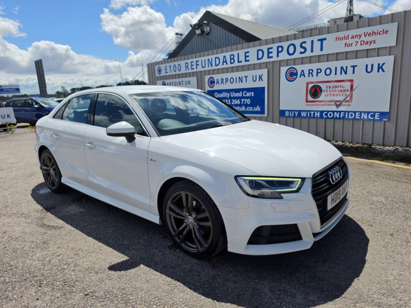2019 Audi A3 1.6 Tdi 30 S Line S Tronic Euro 6 (s/s) 4dr in White — image 1