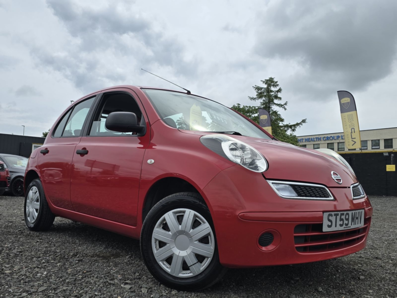 2009 Nissan Micra 1.2 16v Visia Hatchback 5dr Petrol Manual (139 G/km, 79 Bhp) in Red — image 1