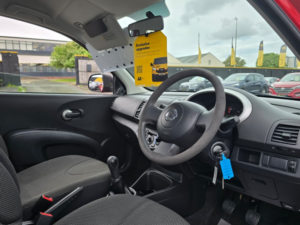 2009 Nissan Micra 1.2 16v Visia Hatchback 5dr Petrol Manual (139 G/km, 79 Bhp) in Red — image 3
