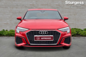 2022 Audi A3 2.0 Tdi 35 S Line Sportback Euro 6 (s/s) 5dr in Red — image 2