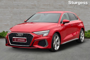 2022 Audi A3 2.0 Tdi 35 S Line Sportback Euro 6 (s/s) 5dr in Red — image 3