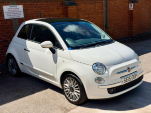 2015 Fiat 500 1.2 Lounge Euro 6 (s/s) 3dr in White — image 2
