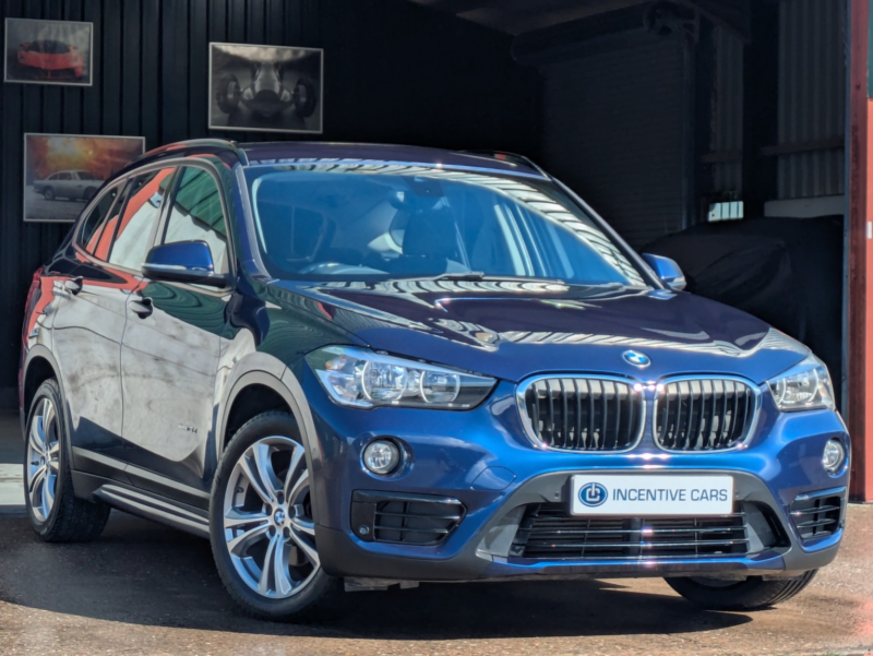 2016 BMW X1 Xdrive18d Sport 2.0d Suv. 2 Owners. Sat Nav. Folding Mirrors. Comfort Pack. 5 Services. in Blue — image 1