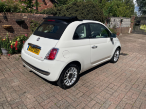2012 Fiat 500c 1.2 Lounge Convertible 2dr Petrol Manual Euro 5 (69 Bhp) in White — image 6