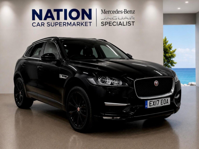 2017 Jaguar F-Pace 2.0 D180 R-Sport Auto AWD Euro 6 (s/s) 5dr in Black — image 1