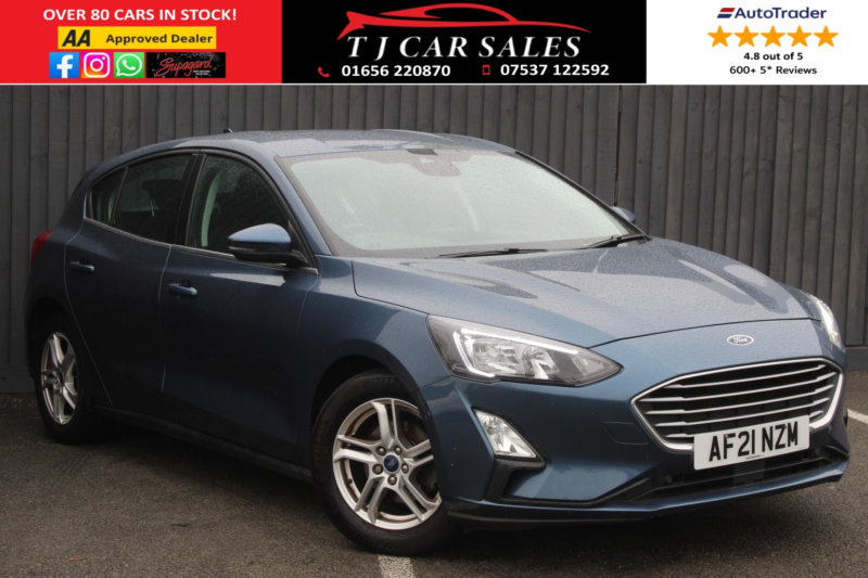 2021 Ford Focus 1.0 Focus Zetec 5 Door 1.0l Ecoboost Hybrid 125ps Fwd 6 Speed Manual in Blue — image 1