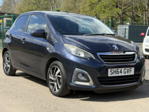 2014 Peugeot 108 1.2 Vti Puretech Allure Hatchback 5dr Petrol Manual Euro 5 (82 Ps) in Blue — image 3