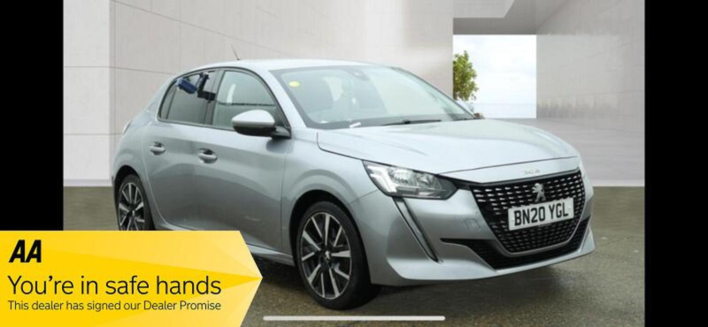 2020 Peugeot 208 1.2 Puretech Allure Euro 6 (s/s) 5dr in Grey — image 1