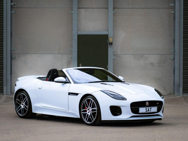 2019 Jaguar F-Type 3.0 V6 Chequered Flag Auto Euro 6 (s/s) 2dr in White — image 1
