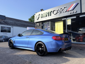 2014 BMW 4 Series 2.0 420d M Sport Coupe in Blue — image 4