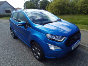 2021 Ford Ecosport Ecosport St-Line 5 Door 1.0l Eco 125ps Fwd 6 Speed Manual in Blue — image 3