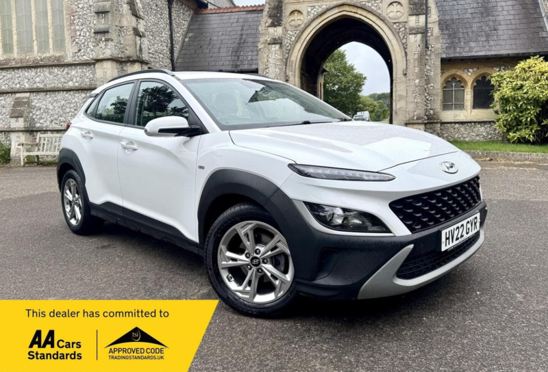 2021 Hyundai Kona 1.0 T-Gdi Mhev Se Connect Euro 6 (s/s) 5dr in White — image 1