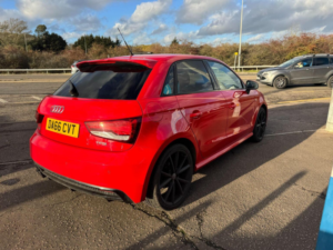 2016 Audi A1 1.4 Tfsi Cod Black Edition Sportback Euro 6 (s/s) 5dr in Red — image 3