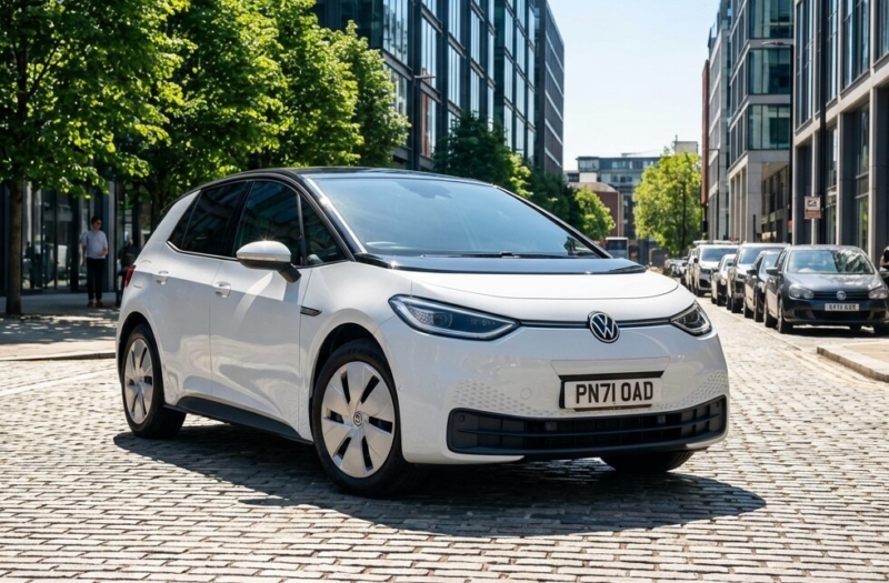 2021 Volkswagen Id.3 Pro 58kwh Family Hatchback 5dr Electric Auto (145 Ps) in White — image 1