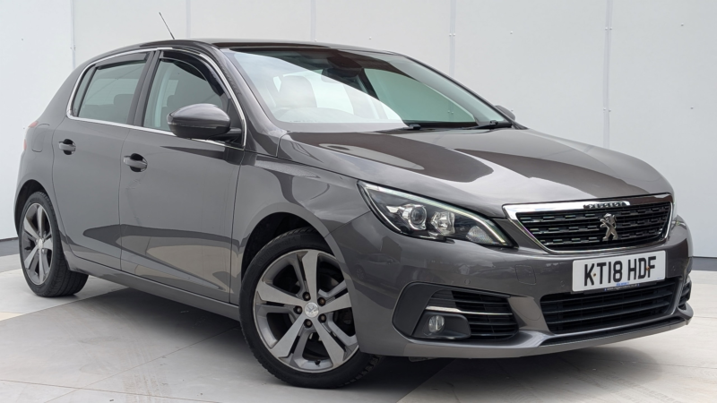 2018 Peugeot 308 1.2 Puretech Gpf Allure Hatchback 5dr Petrol Manual Euro 6 (s/s) (110 Ps) in Grey — image 1