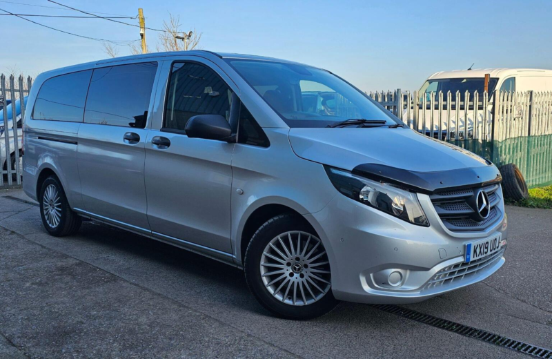 2019 Mercedes-Benz Vito 2.1 119 Cdi Bluetec Select Tourer G-Tronic+ Rwd L3 Euro 6 (s/s) 5dr (xlwb) in Silver — image 1