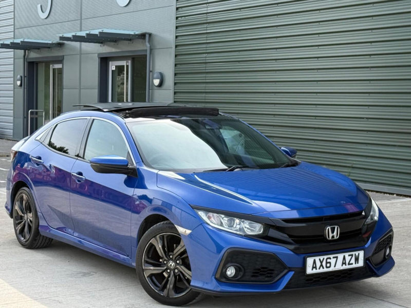 2018 Honda Civic 1.0 Vtec Turbo Ex Euro 6 (s/s) 5dr in Blue — image 1
