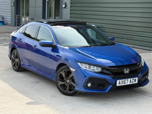 2018 Honda Civic 1.0 Vtec Turbo Ex Euro 6 (s/s) 5dr in Blue — image 5