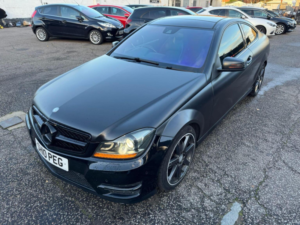 2014 Mercedes-Benz C Class 1.6 C180 Amg Sport Edition G-Tronic+ Euro 6 (s/s) 2dr in Black — image 2