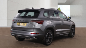 2022 Skoda Karoq 1.5 Tsi Act Sportline,sat Nav,pan Roof,black Pack,fdsh in Grey — image 4
