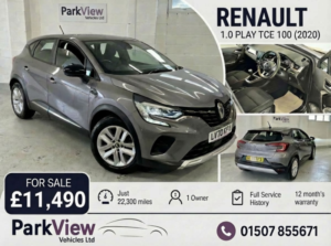 2020 Renault Captur 1.0 Play Tce 100 in Grey — image 2