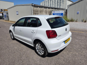 2015 Volkswagen Polo 1.2 Tsi Bluemotion Tech Se DSG Euro 6 (s/s) 5dr in White — image 4