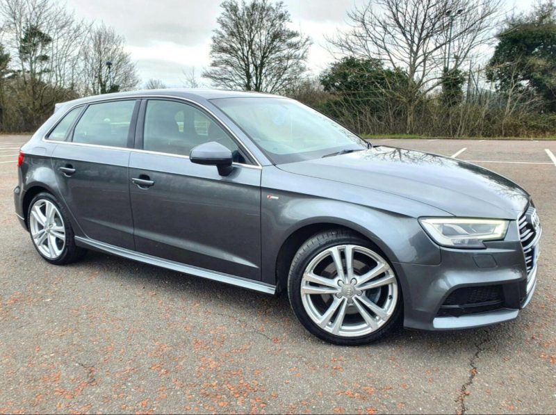 2019 Audi A3 1.6 Tdi 30 S Line Sportback S Tronic Euro 6 (s/s) 5dr in Grey — image 1