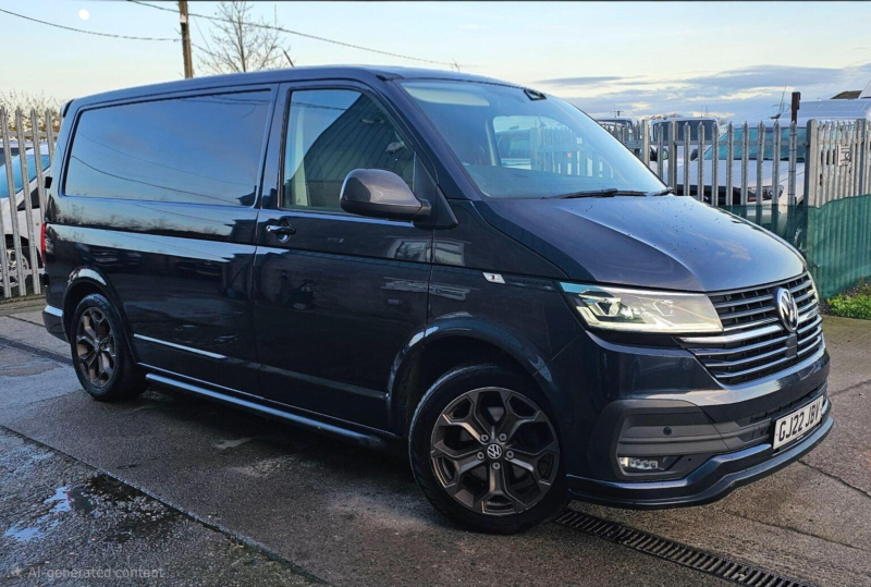 2022 Volkswagen Transporter 2.0 Tdi T30 Highline DSG Fwd Swb Euro 6 (s/s) 5dr in Blue — image 1