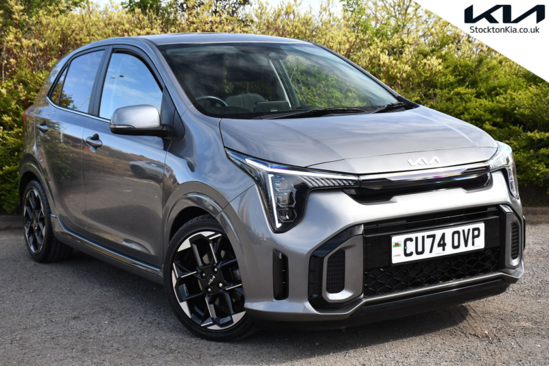 2024 Kia Picanto 1.0 Gt-Line Hatchback 5dr Petrol AMT Euro 6 (s/s) (62 Bhp) in Grey — image 1